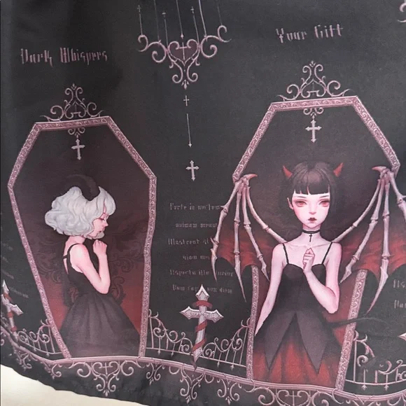 Lolita Dress with Angelic Coffin Print - Picture 7 of 13